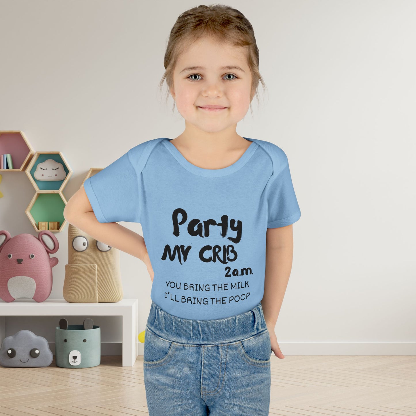Party My Crib 2AM Infant Baby Rib Bodysuit