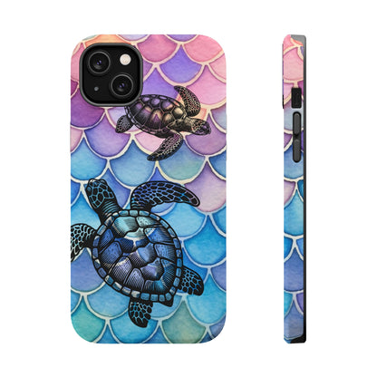 Sea Turtle Silhouette MagSafe® Compatible Tough Case for iPhone