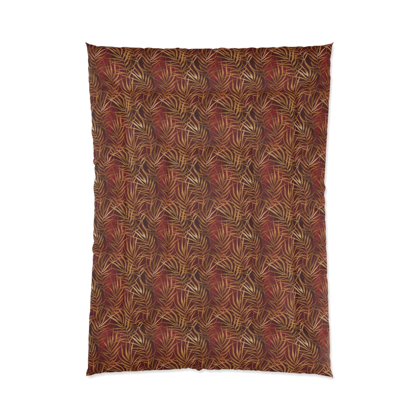 Crimson Palm Veil Basic Bedding Set