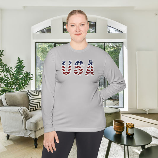 USA in Style Adult Long Sleeve Tee