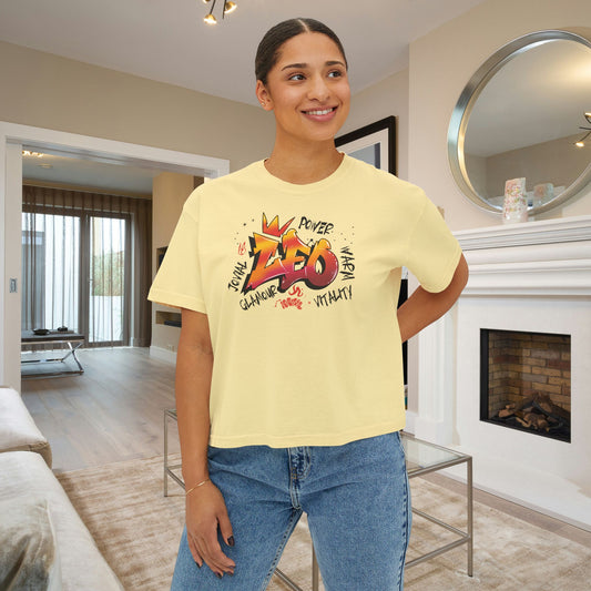 Leo Street Art Women's Boxy Tee