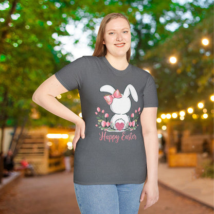 Happy Easter (Bunny Tail) Adult T-shirt
