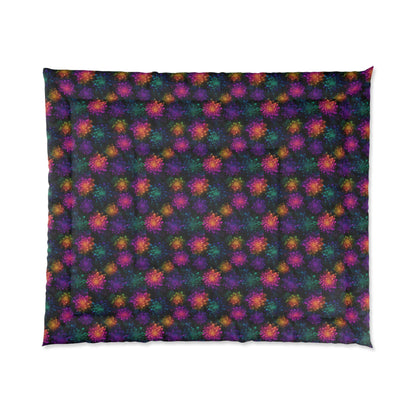 Neon Lotus Blooms Basic Bedding Set