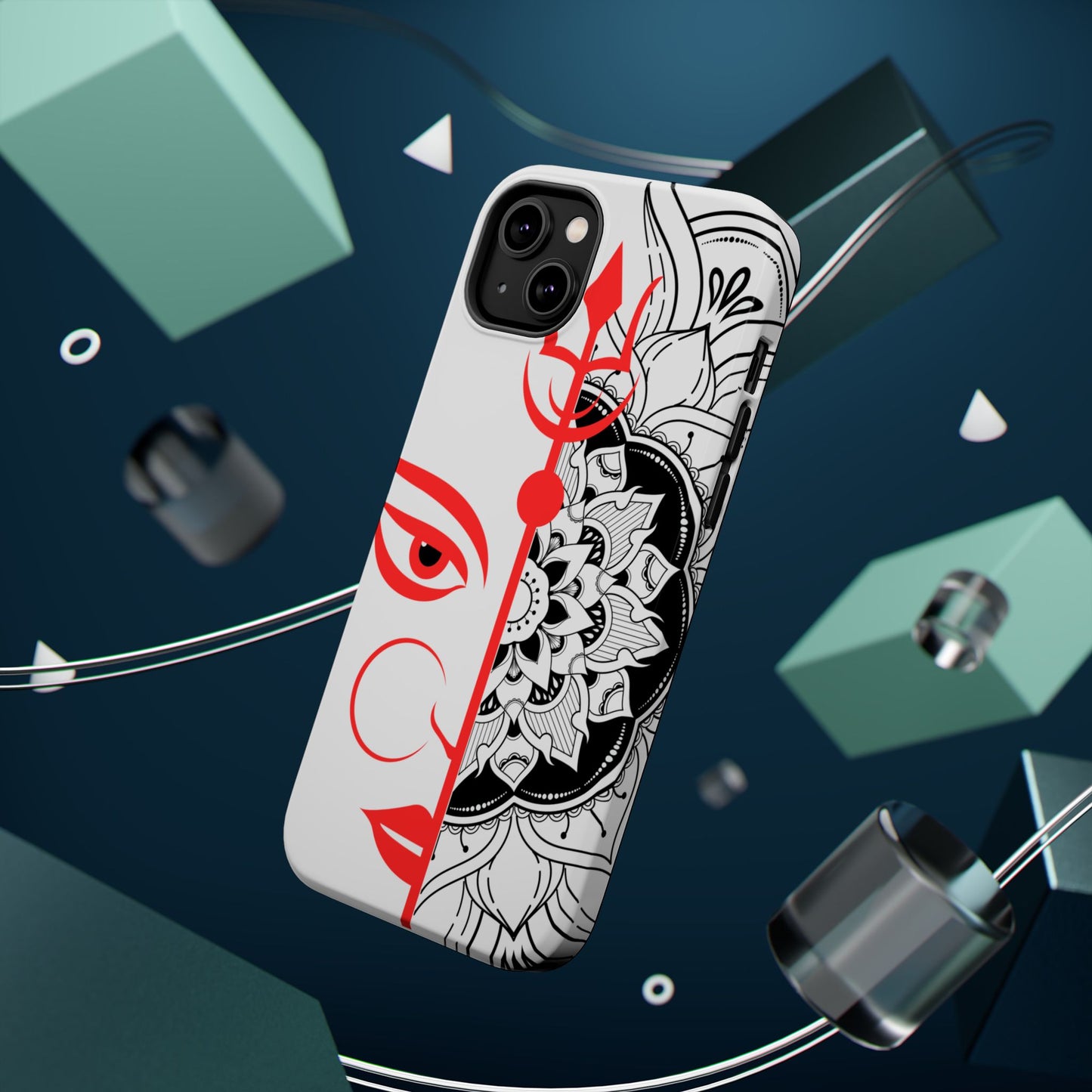 Goddess Durga Mata w/Manala MagSafe® Compatible Tough Case for iPhone