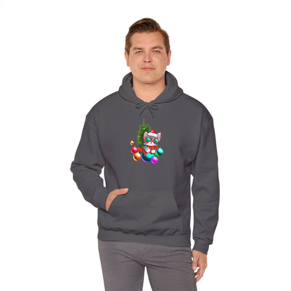 Christmas Ornaments Kitten Heavy Blend™ Hooded Sweatshirt