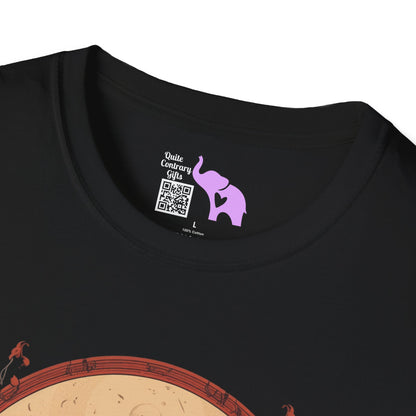 Creepy Bats Over Moon 10 Adult T-shirt