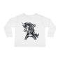 Dabbing Unicorn Skeleton Toddler Long Sleeve Tee