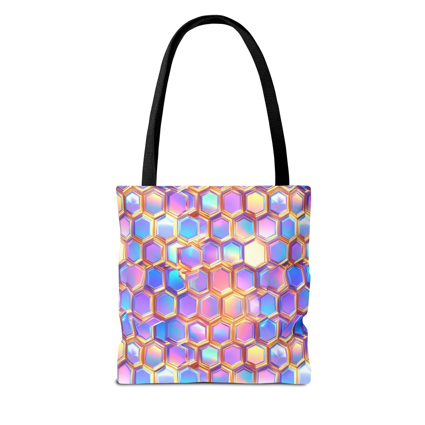 Aurora Hexagons Canvas Tote Bag