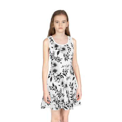 Garden Sketch Girls' Sleeveless Sundress