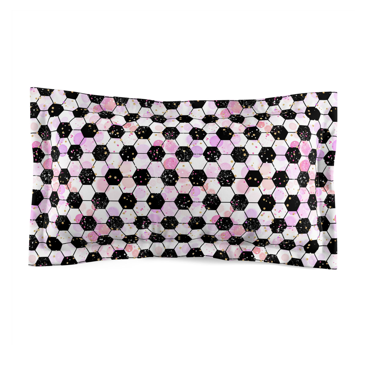 Pink Soccer Fever Microfiber Pillow Sham