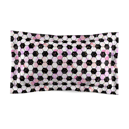 Pink Soccer Fever Microfiber Pillow Sham