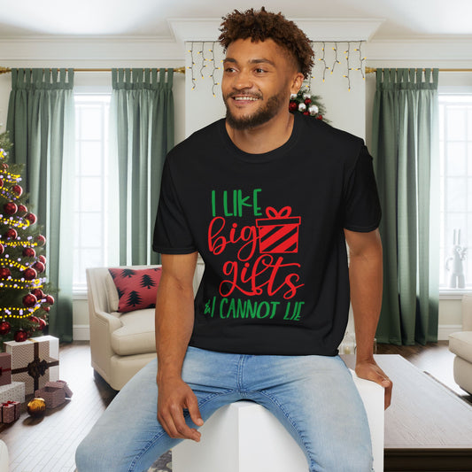I Like Big Gifts & I Cannot Lie Adult T-shirt