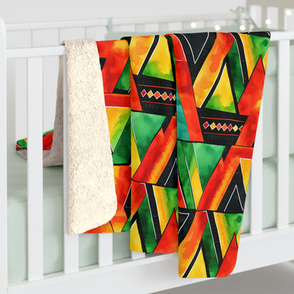 Abundance Vibes Sherpa Fleece Blanket