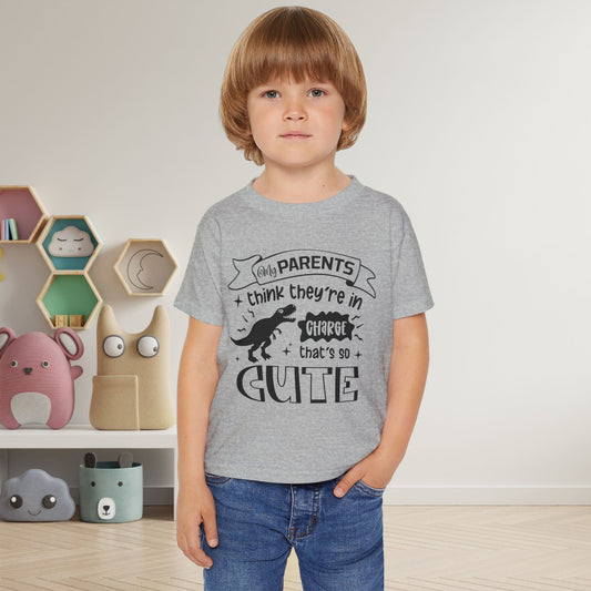 My Parents Think They're In Charge That's So Cute Heavy Cotton™ Toddler T-shirt