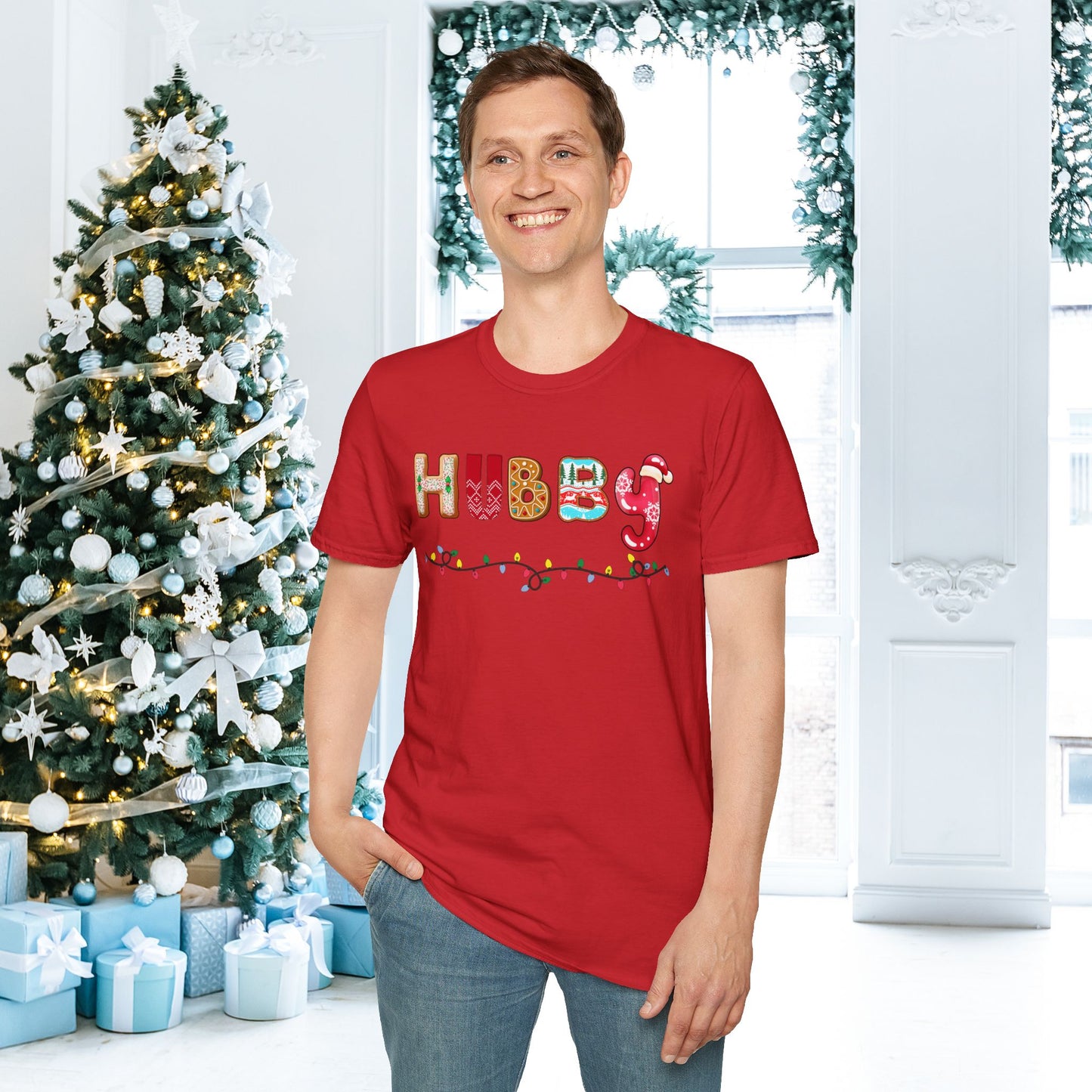 Christmas Hubby Adult T-shirt