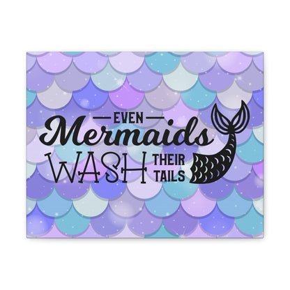 Even Mermaids Wash Their Tails 2 Canvas Art