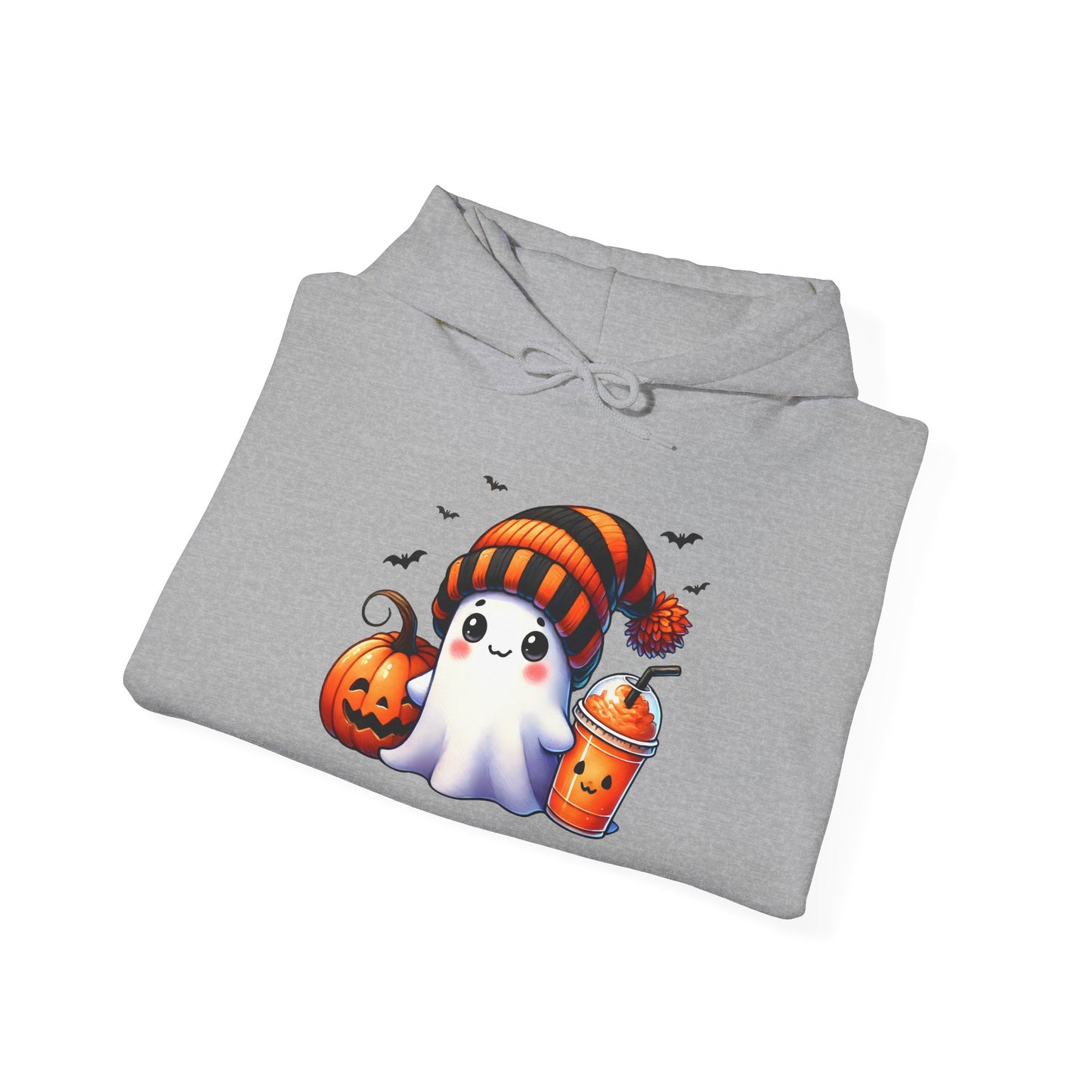 Cute Ghost and Pumpkins Heavy Blend™ Hooded Sweatshirt