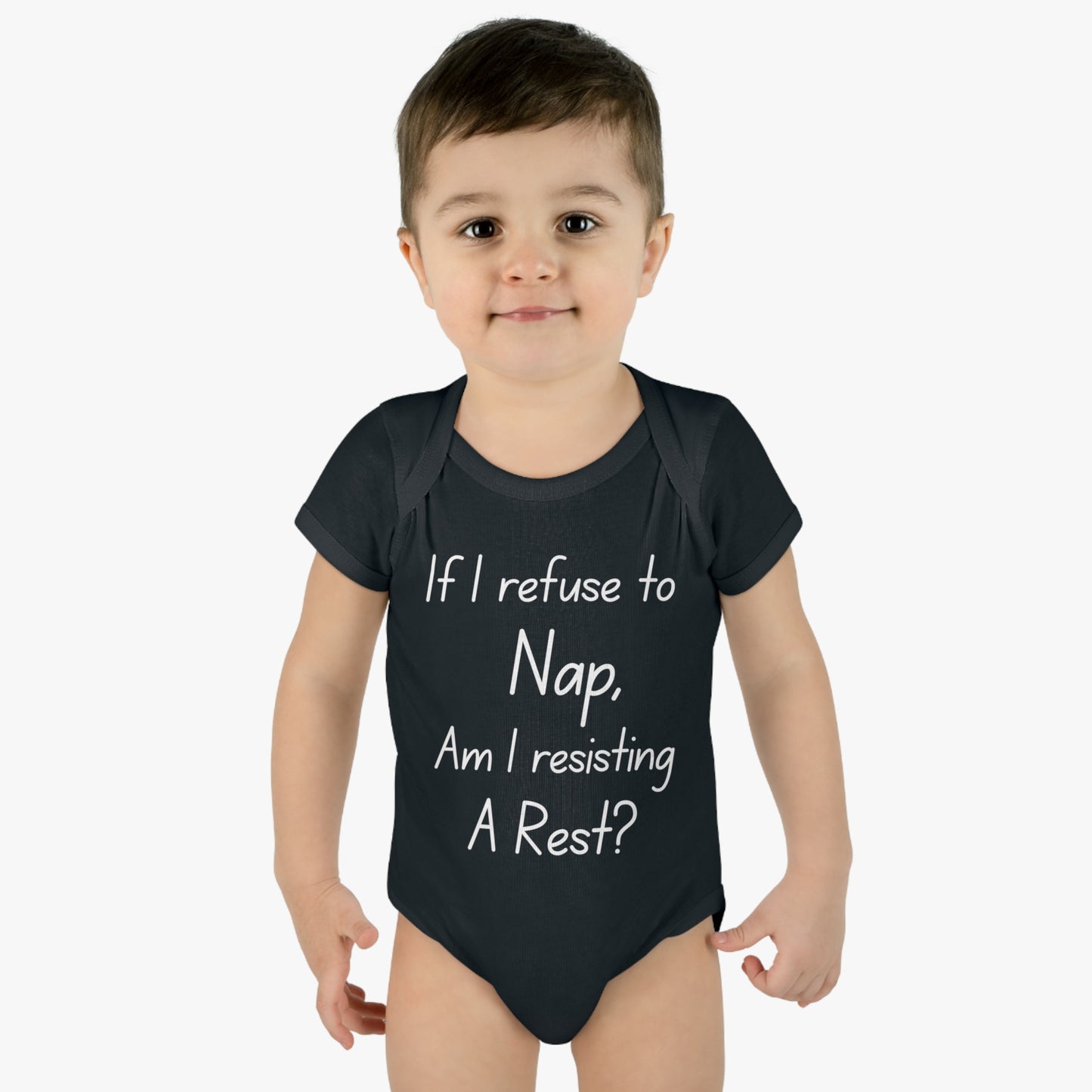 If I Refuse To Nap Am I Resisting A Rest? Infant Baby Rib Bodysuit