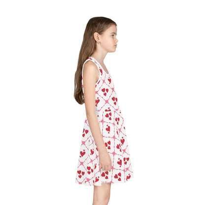 Cupid’s Lattice Girls' Sleeveless Sundress