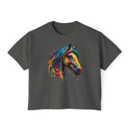 Colorful Horse Women's Boxy Tee