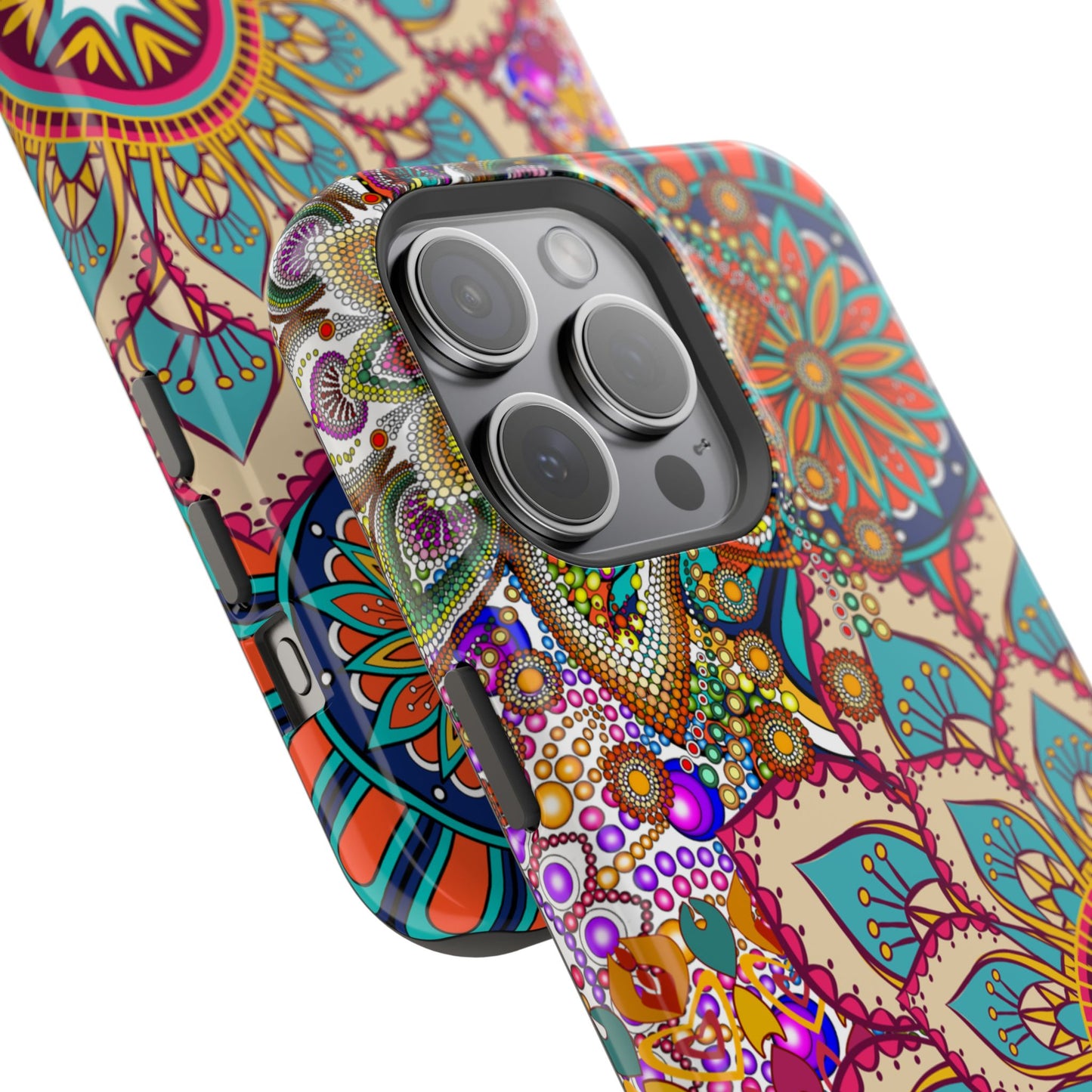 Colorful Mandala MagSafe® Compatible Tough Case for iPhone