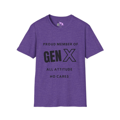 GenX All Attitude No Cares T-shirt