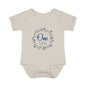 Blue Milestone Wreath Onesie-One Week