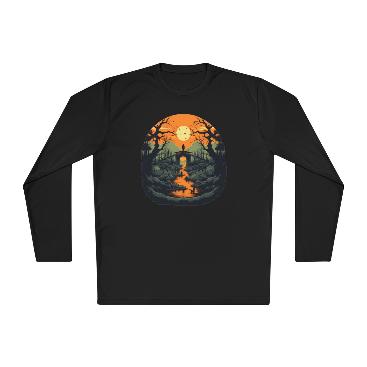Creepy Cemetery 10 Adult Long Sleeve Tee