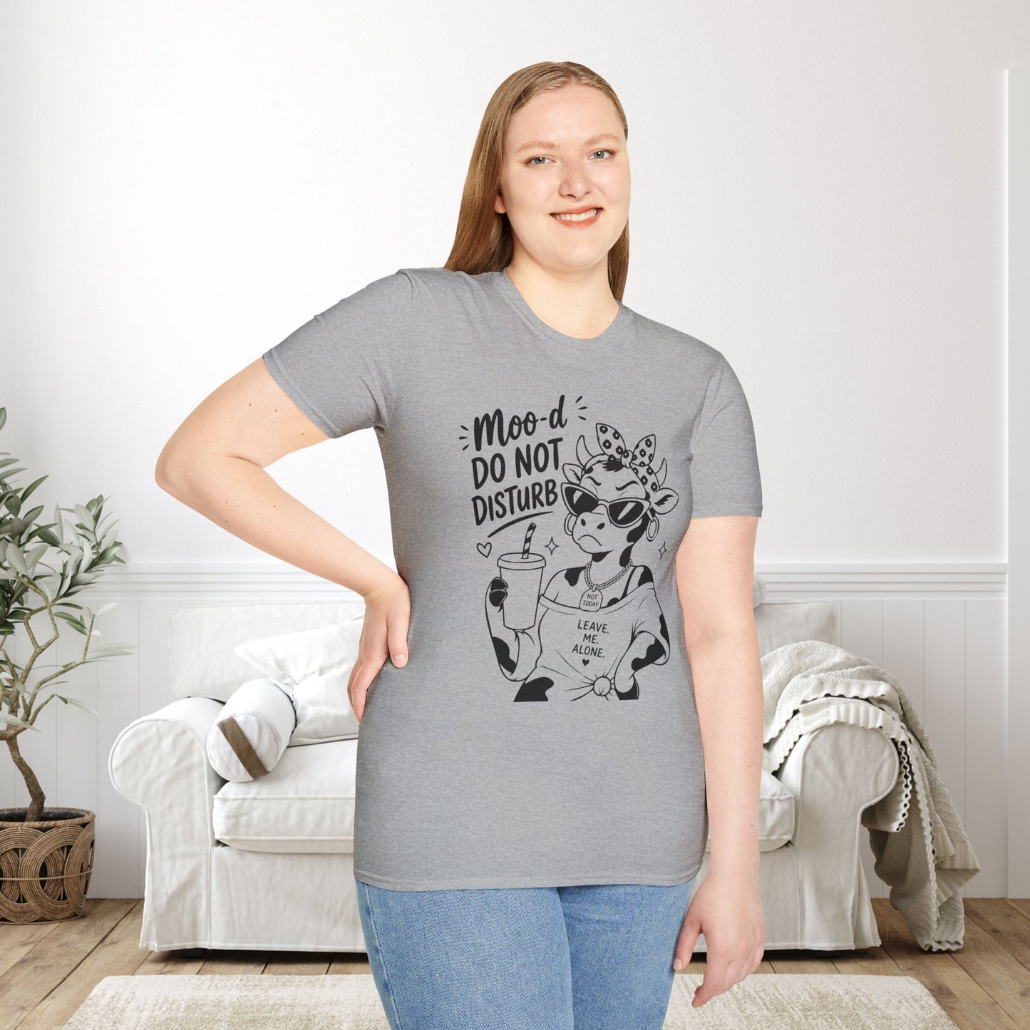 Moo-d: Do Not Disturb Given Adult T-shirt