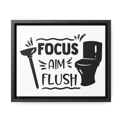 Focus Aim Flush Canvas Wraps, Horizontal Frame