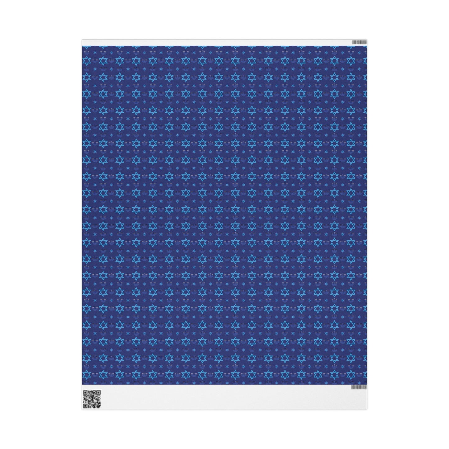 Menorah/Star of David 3 Hanukkah Wrapping Paper