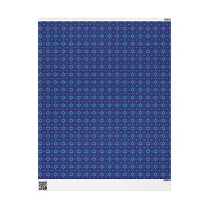 Menorah/Star of David 3 Hanukkah Wrapping Paper