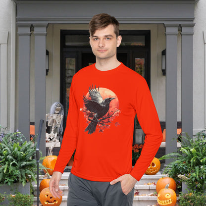 Halloween Crows 3 Adult Long Sleeve Tee