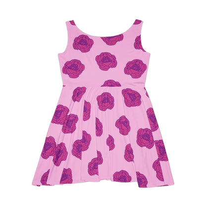 Rosy Dream Peonies Women's Skater Dress