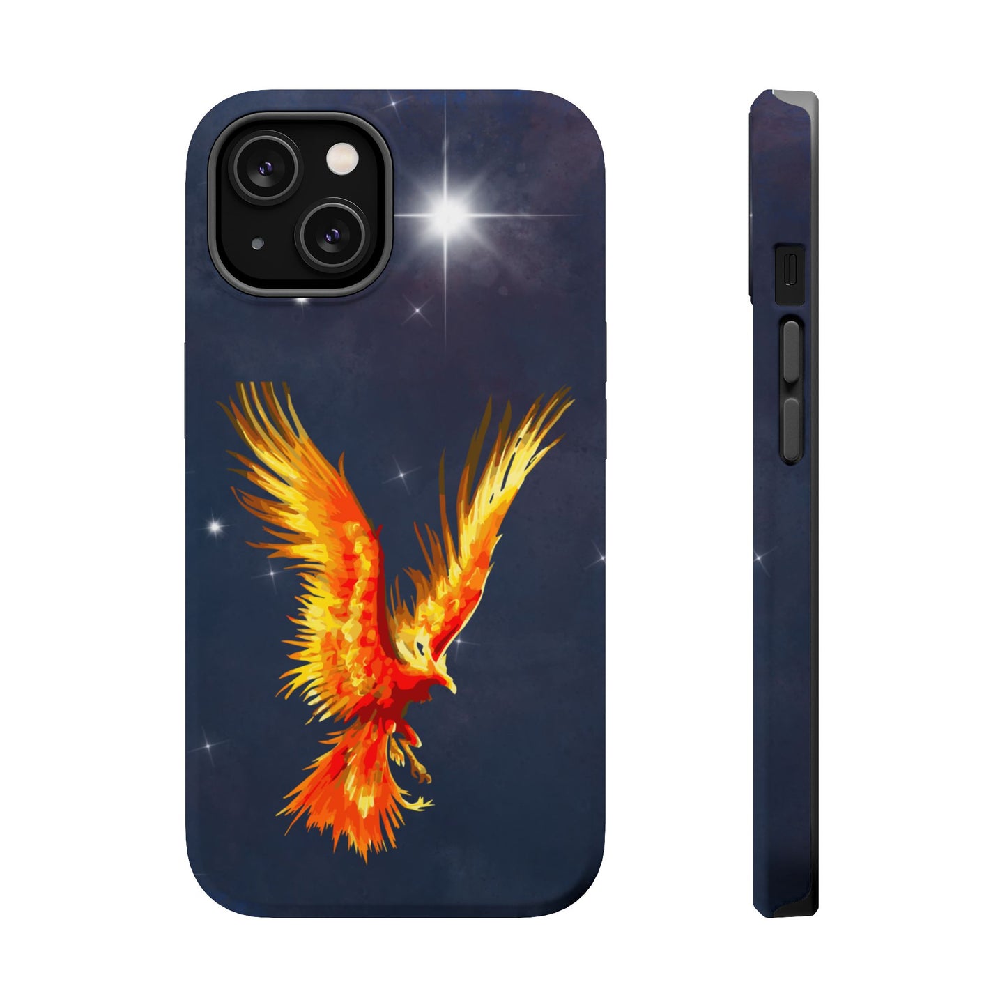 Phoenix Over Nebula MagSafe® Compatible Tough Case for iPhone