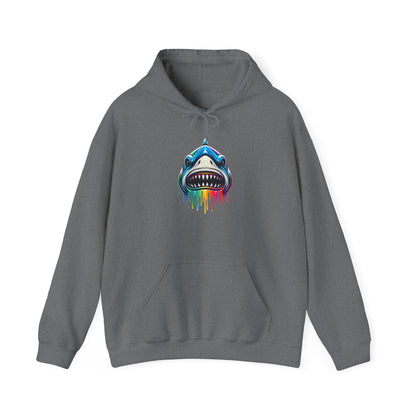 Colorful Shark Heavy Blend™ Hooded Sweatshirt