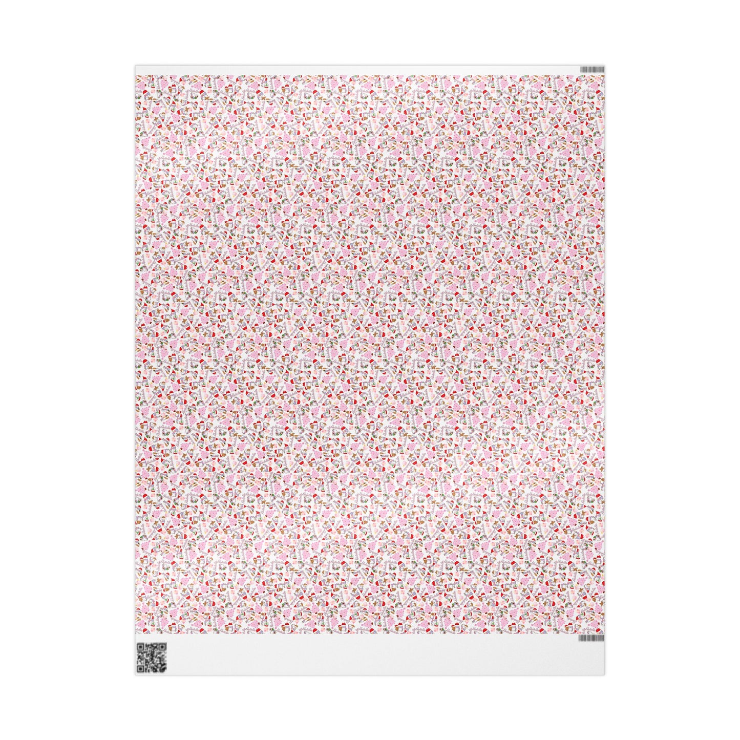 Christmas Unicorn 2 Custom Name Wrapping Paper (Natalie)