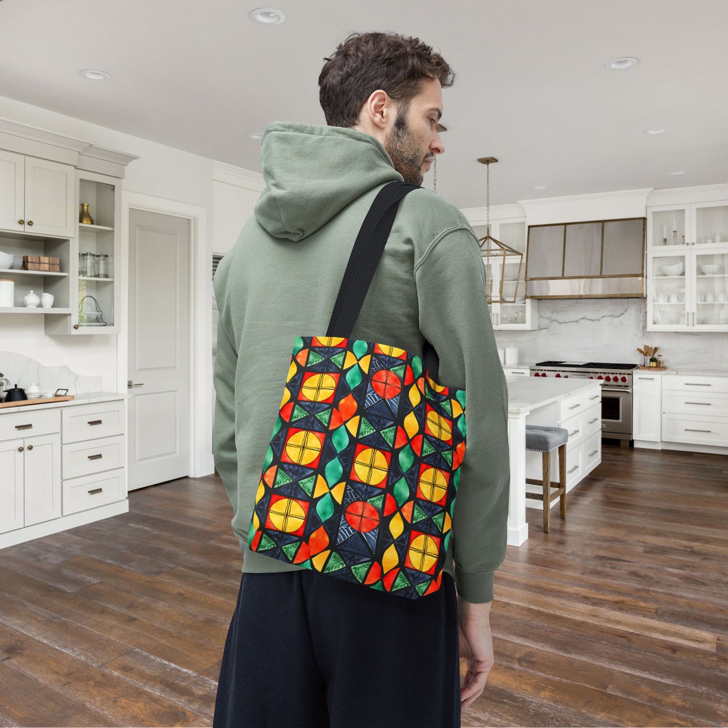 Candlelight Burst Canvas Tote Bag