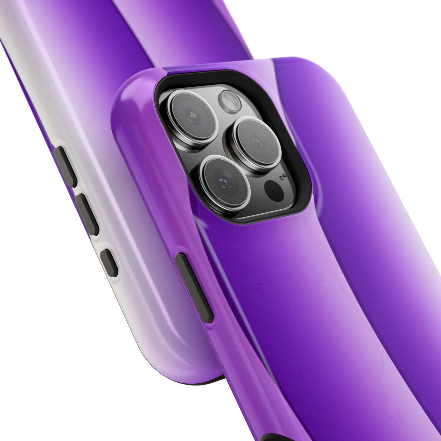Purple Gradient Stripes MagSafe® Compatible Tough Case for iPhone