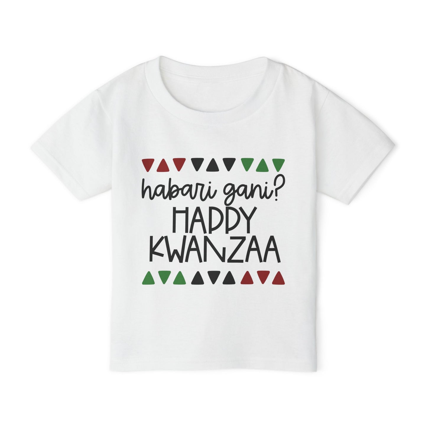Habari Gani? Happy Kwanzaa Heavy Cotton™ Toddler T-shirt