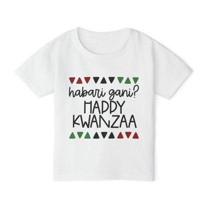 Habari Gani? Happy Kwanzaa Heavy Cotton™ Toddler T-shirt