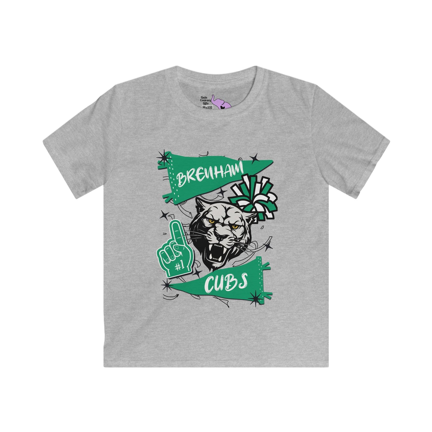 Brenham Cubs #1 Youth Softstyle Tee