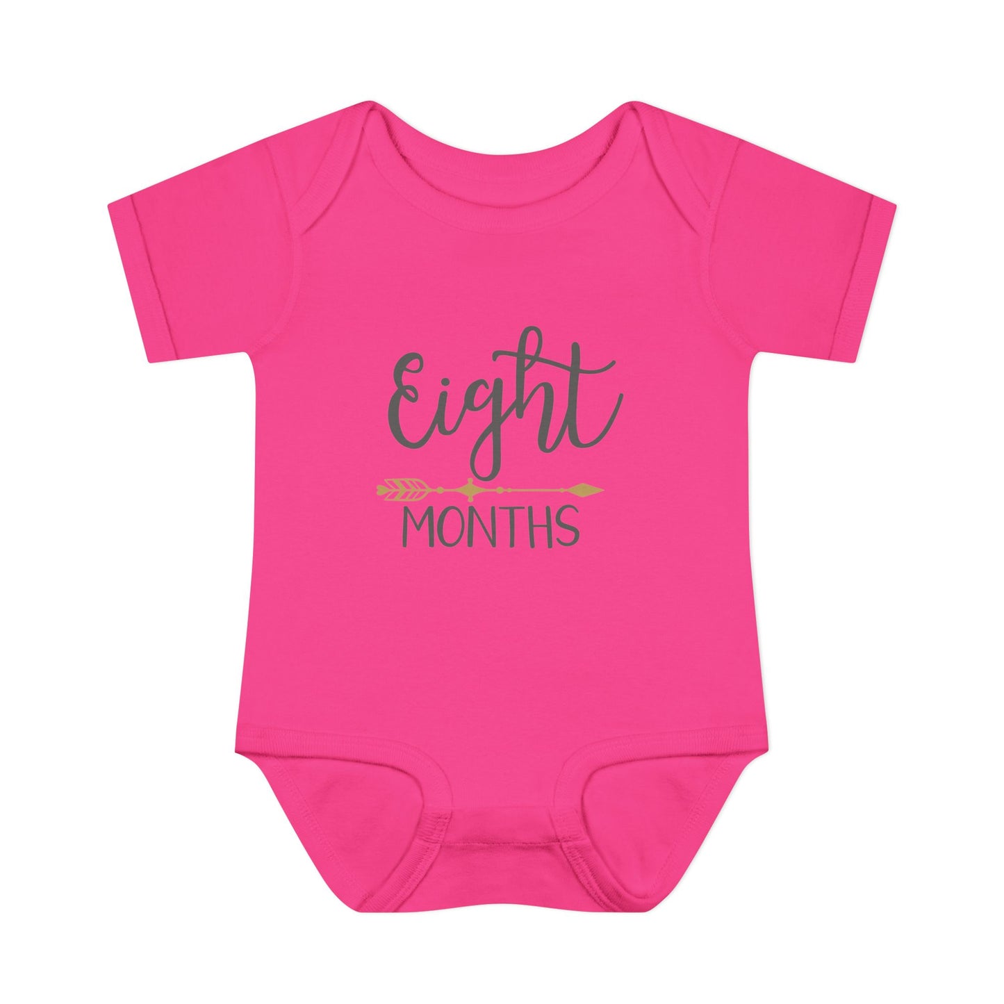 Golden Arrow Milestone Baby Bodysuit-Eight Months
