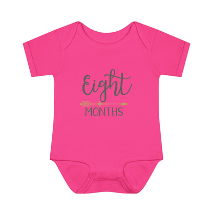 Golden Arrow Milestone Baby Bodysuit-Eight Months