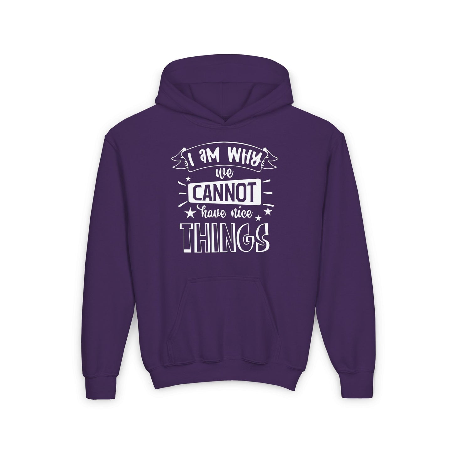 I Am Why We Cannot Have Nice Things Youth Heavy Blend Hoodie