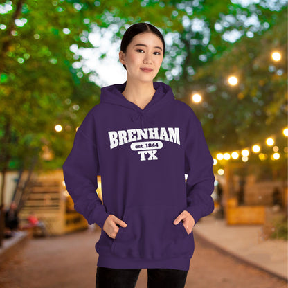 Brenham Tx Est. 1844 Adult Heavy Blend™ Hoodie
