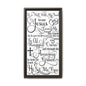 Hymnal Poem Framed Canvas Bathroom Art