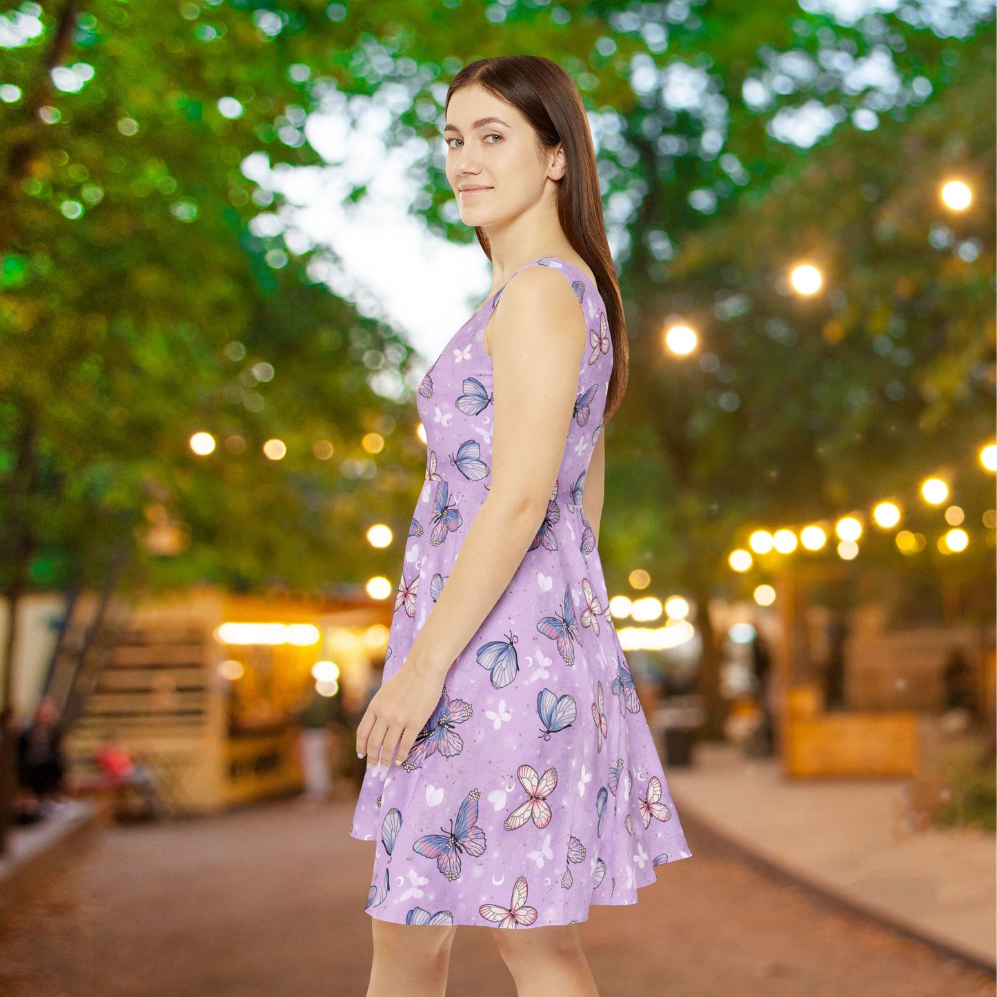 Purple Butterflies Women's Skater Dress