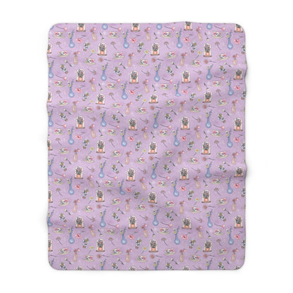 Lilac Meadow Keepsakes Fleece Blanket