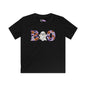 Cute Floral Boo w/Ghost Kids Softstyle Tee